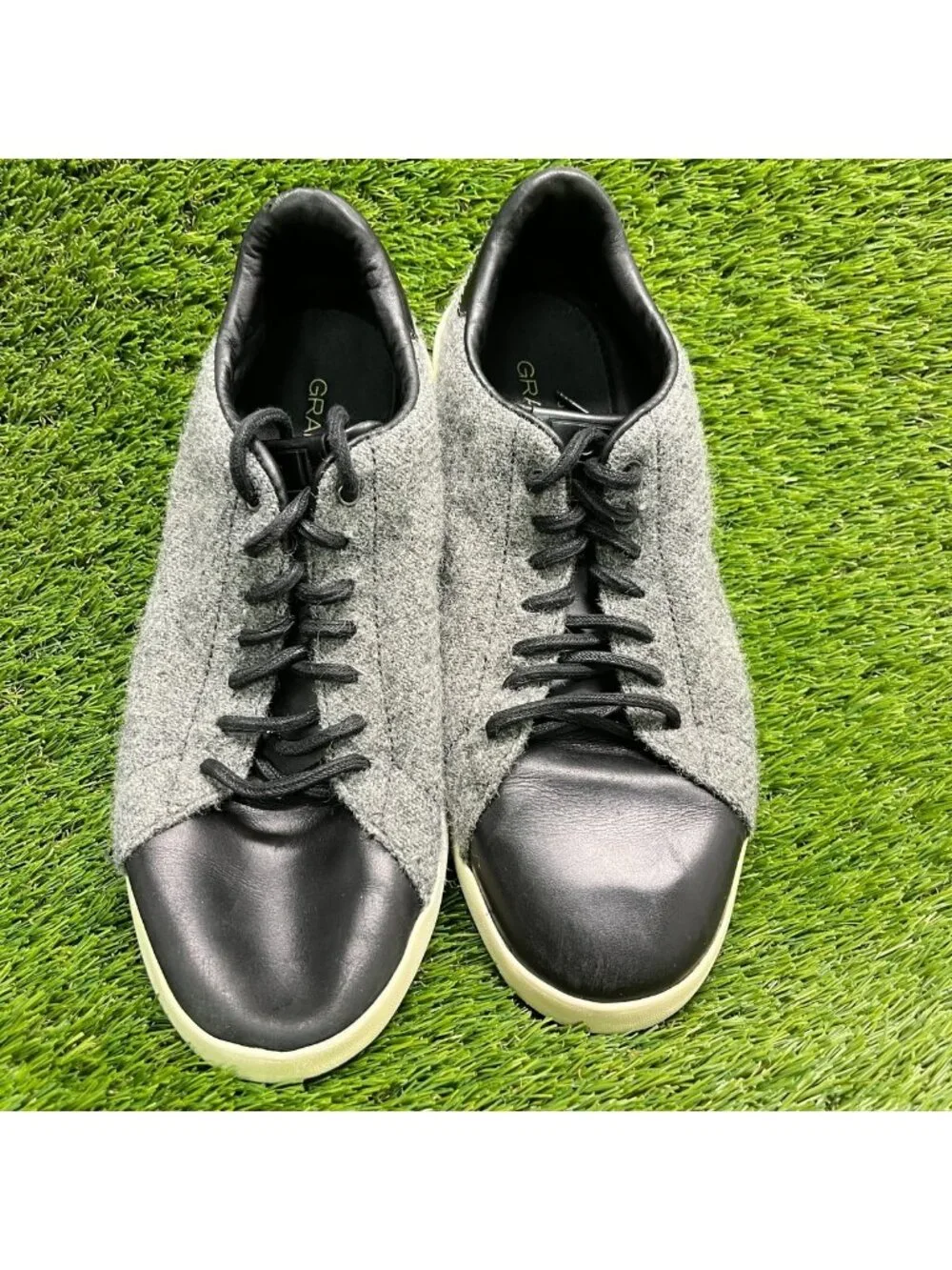 Cole Haan GrandPrø Mens Size 9.5 Gray Black Athletic Tennis Shoes Sneakers
